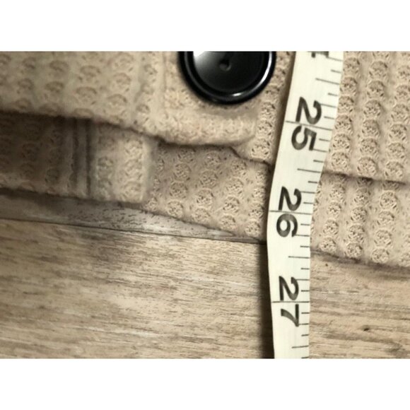 White Birch Women's Size XL Oatmeal‎ Cream Cardigan Sweater Button Up Hoodie USA - Picture 3 of 5